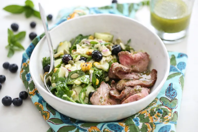 Delicious Blueberry Corn Salad with Pasta