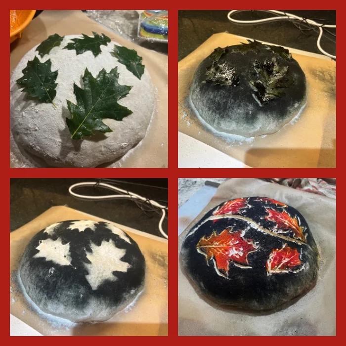 Creating Autumn Leaves Sourdough With Air-Brushing