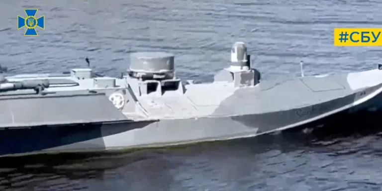 Experimental Sea Drone ‘Sea Baby’ Damages Russian Military Ships